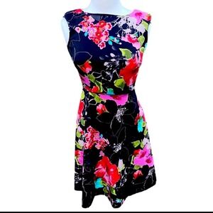 Adrianna Papell Sleeveless fit and Flare Dress 0